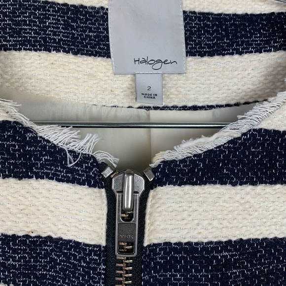 Nordstrom Halogen Crop Moto Jacket - Size 2 - Picture 2 of 8